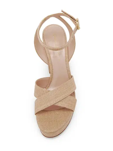 Gianvito Rossi Women's 70MM Woven Platform Sandals | Thumbnail 4 Gianvito Rossi Women's 70MM Woven Platform Sandals | Thumbnail 4