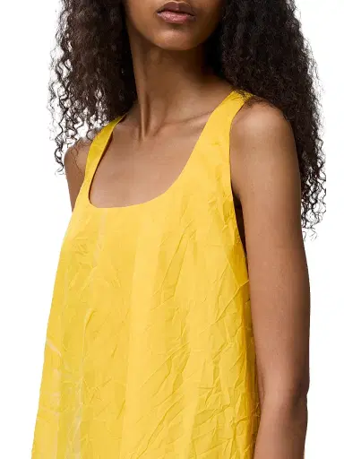 Loewe Women's Pleated Gradient Print Minidress - Yellow - Size 8 | Thumbnail 4 Loewe Women's Pleated Gradient Print Minidress - Yellow - Size 8 | Thumbnail 4