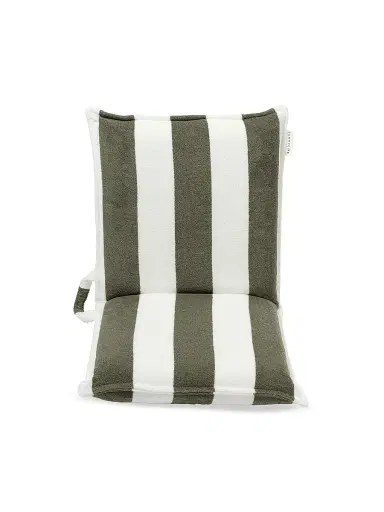 Sunnylife The Vacay Olive Stripe Terry Travel Lounger | Thumbnail 6 Sunnylife The Vacay Olive Stripe Terry Travel Lounger | Thumbnail 6