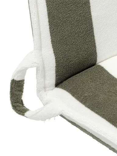 Sunnylife The Vacay Olive Stripe Terry Travel Lounger | Thumbnail 7 Sunnylife The Vacay Olive Stripe Terry Travel Lounger | Thumbnail 7