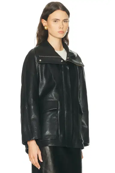 Nour Hammour Ansel Leather Jacket | Thumbnail 3 Nour Hammour Ansel Leather Jacket | Thumbnail 3