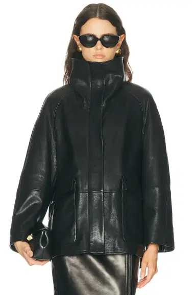 Nour Hammour Ansel Leather Jacket | Thumbnail 1 Nour Hammour Ansel Leather Jacket | Thumbnail 1