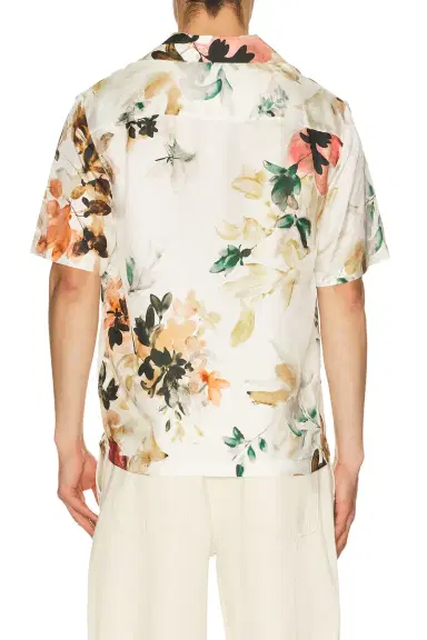 Simkhai Casper Printed Silk Shirt | Thumbnail 4