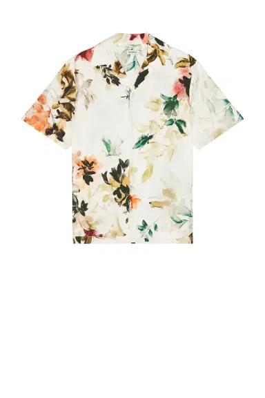 Simkhai Casper Printed Silk Shirt | Thumbnail 6