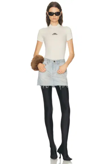 Balenciaga Ski Fitted Crewneck Top | Thumbnail 4 Balenciaga Ski Fitted Crewneck Top | Thumbnail 4