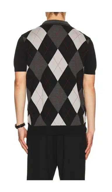 Fred Perry x Kris Van Assche Argyle Knitted Shirt | Thumbnail 2