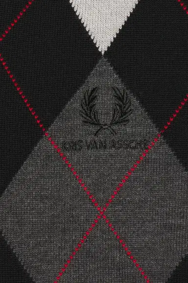 Fred Perry x Kris Van Assche Argyle Knitted Shirt | Thumbnail 7