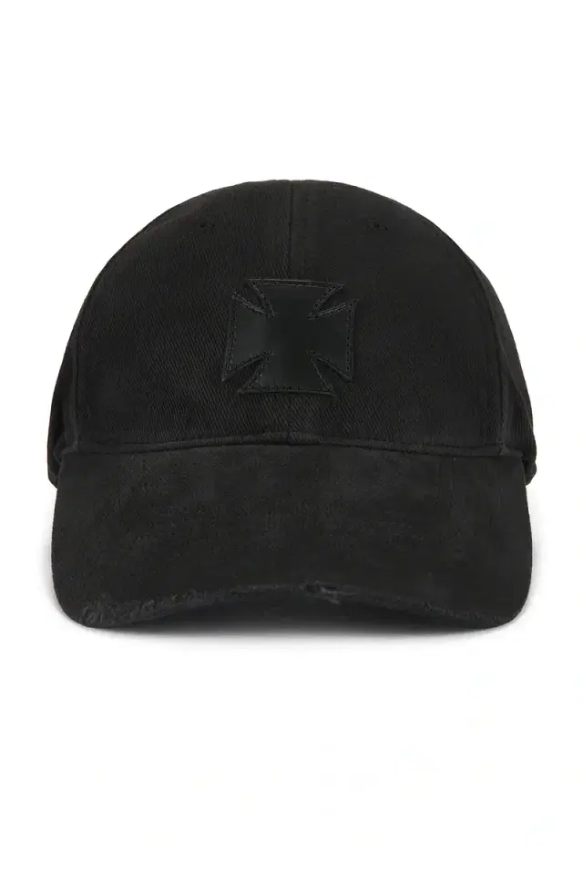 Leather Biker Cross Cap