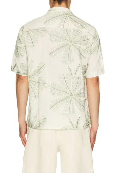 Corridor Linen Applique Short Sleeve Shirt | Thumbnail 4