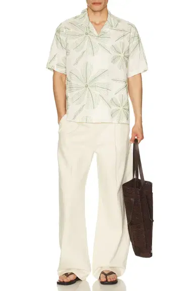 Corridor Linen Applique Short Sleeve Shirt | Thumbnail 5