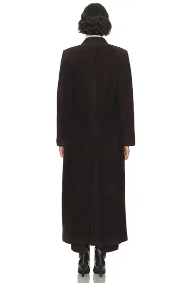 St. Agni Suede Tailored Coat | Thumbnail 4 St. Agni Suede Tailored Coat | Thumbnail 4