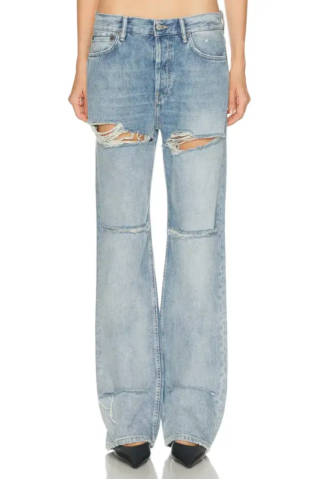 Acne Studios 2010F Light Crow Wide Leg