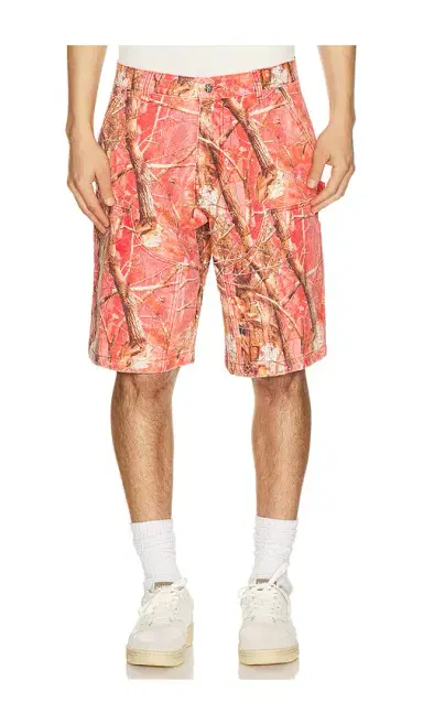 Ryoko Rain Tree Camo Double Knee Oversized Shorts | Thumbnail 1