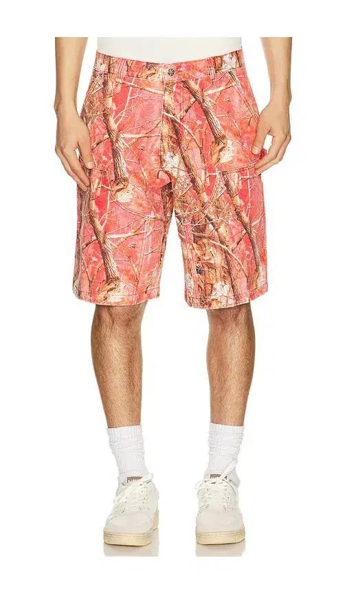 Tree Camo Double Knee Oversized Shorts