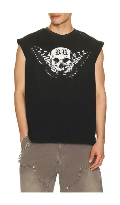 Ryoko Rain Butterfly Skull Sleeveless Tee | Thumbnail 2 Ryoko Rain Butterfly Skull Sleeveless Tee | Thumbnail 2