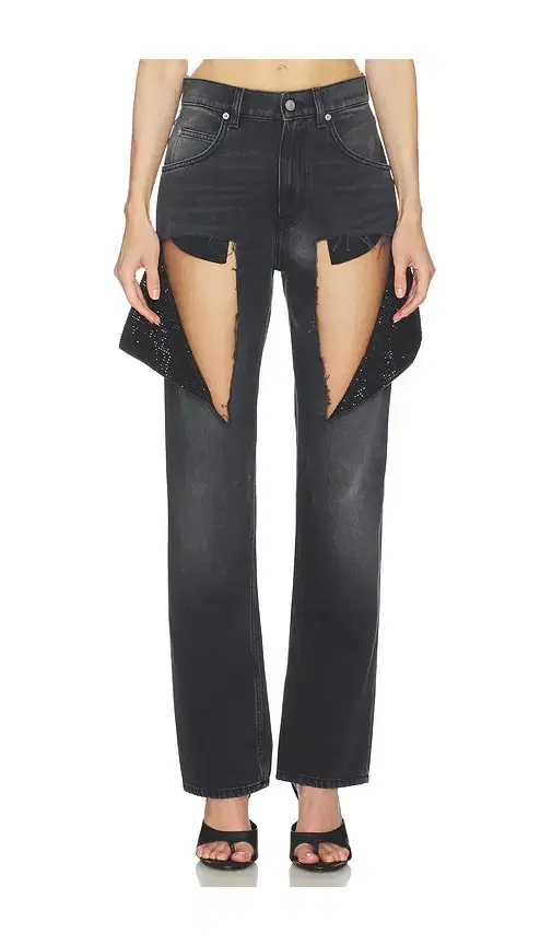 Hotfix Thigh Slash Jean