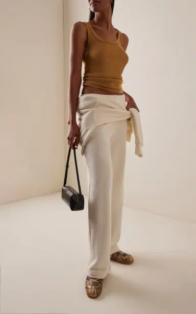 ÉTERNE Oversized Cotton-Modal Wide-Leg Sweatpants | Thumbnail 2 ÉTERNE Oversized Cotton-Modal Wide-Leg Sweatpants | Thumbnail 2