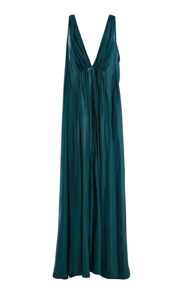 Temily Angelina Silk Habotai Maxi Dress