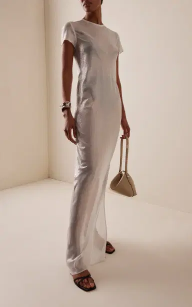 Temily Silk-Georgette Maxi T-Shirt Dress | Thumbnail 2