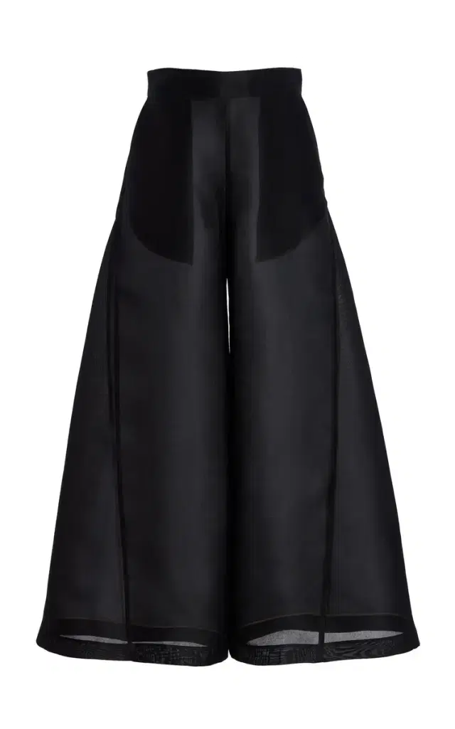 Temily Isoceles Silk-Gazar Trousers