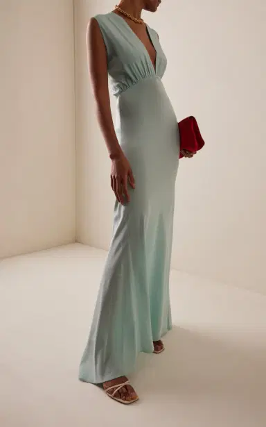 Temily Exclusive Hera Crepe Gown | Thumbnail 2 Temily Exclusive Hera Crepe Gown | Thumbnail 2
