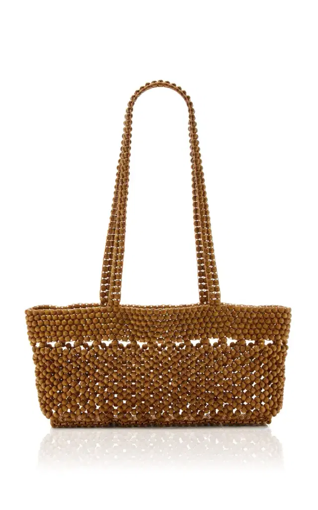 Cordera Wood-Beaded Mini Bag