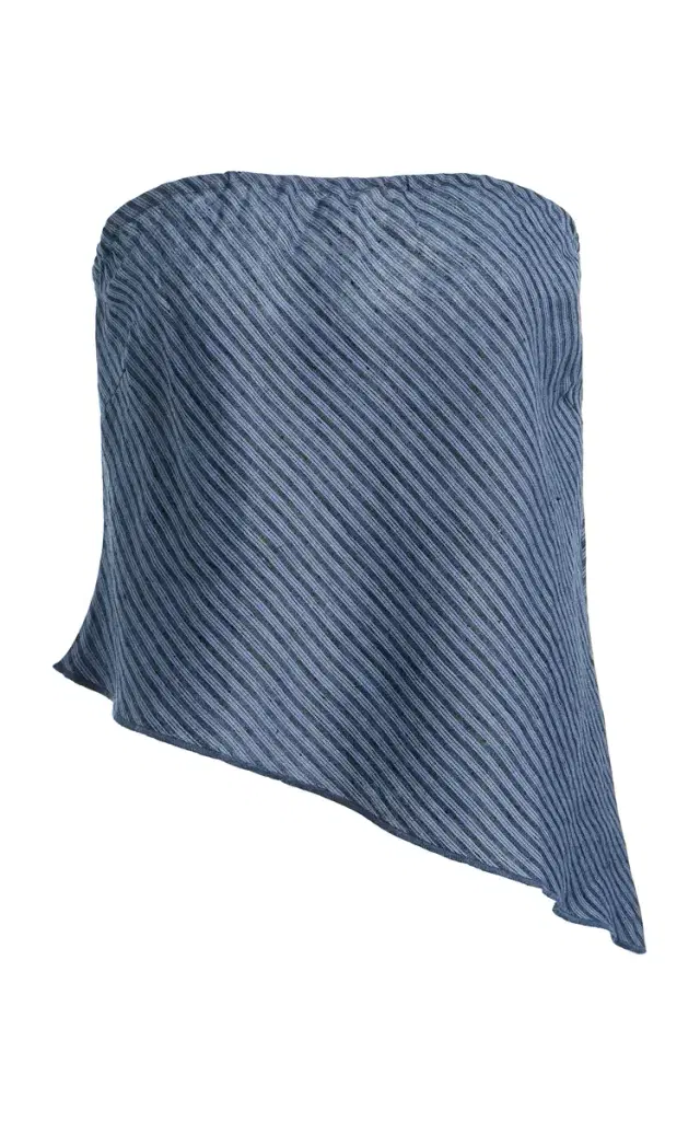 Deiji Studios Line Striped Linen Top