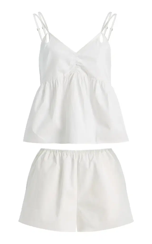 Deiji Studios Bind Cotton-Poplin Short Set