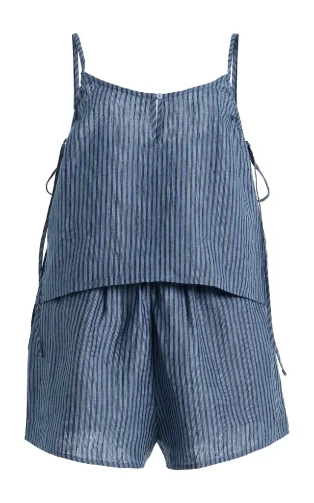 Deiji Studios Striped Linen Set