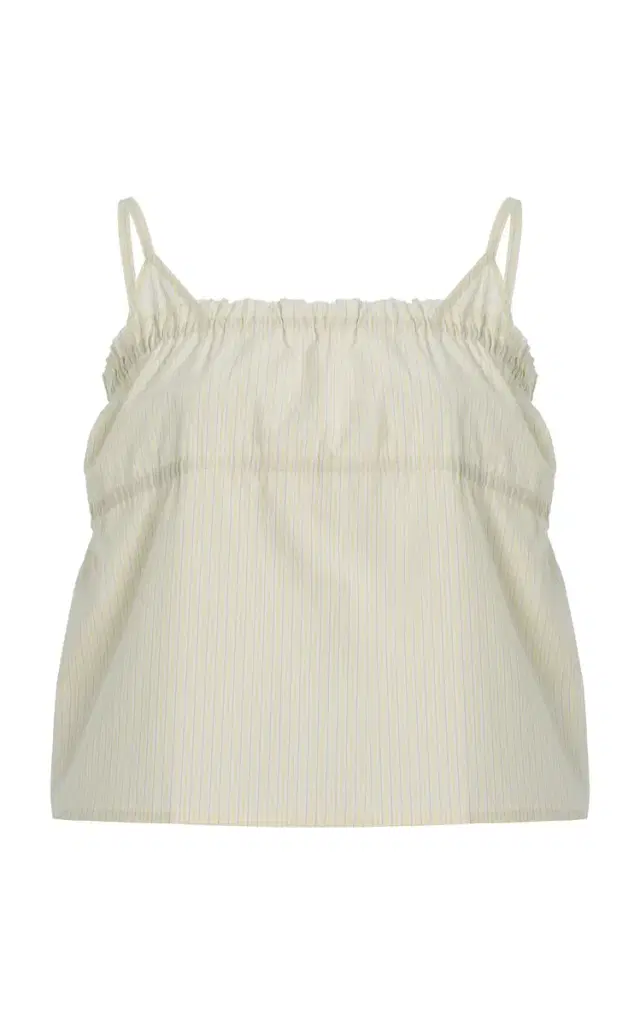 Striped Cotton Poplin Triangle Cami Top