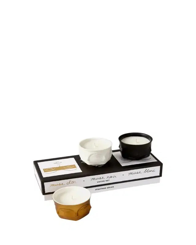 Jonathan Adler Muse Votive Candle, Set of 3