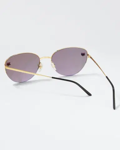 Cartier Panthere Semi-Rimless Metal Cat-Eye Sunglasses | Thumbnail 2 Cartier Panthere Semi-Rimless Metal Cat-Eye Sunglasses | Thumbnail 2