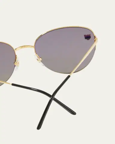 Cartier Panthere Semi-Rimless Metal Cat-Eye Sunglasses | Thumbnail 4 Cartier Panthere Semi-Rimless Metal Cat-Eye Sunglasses | Thumbnail 4