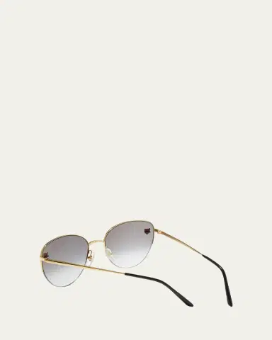 Cartier Panthere Semi-Rimless Metal Cat-Eye Sunglasses | Thumbnail 7 Cartier Panthere Semi-Rimless Metal Cat-Eye Sunglasses | Thumbnail 7
