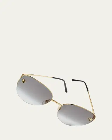 Cartier Panthere Semi-Rimless Metal Cat-Eye Sunglasses | Thumbnail 10 Cartier Panthere Semi-Rimless Metal Cat-Eye Sunglasses | Thumbnail 10