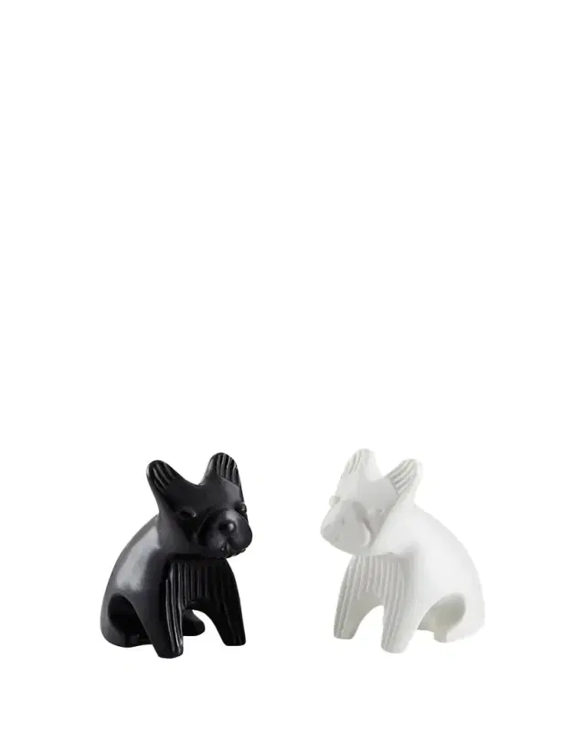 Jonathan Adler French Bulldog Salt & Pepper Shakers in Black & White