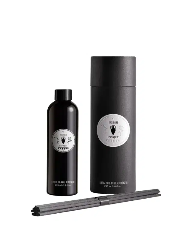 L'Objet Rose Noire Apothecary Diffuser Oil + Reeds Refill, 8 oz.