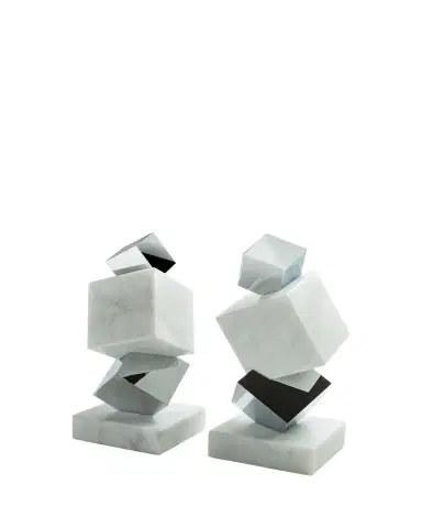 Anna New York Marble Torre Objet | Thumbnail 1