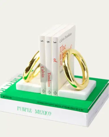 Anna New York Marble Ring Bookends, Set of 2 | Thumbnail 3
