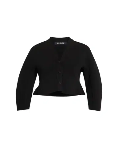 Ashlyn Henry Cropped Fine Knit Cardigan | Thumbnail 1