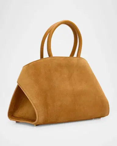 Ferragamo Hug Medium Suede Handbag | Thumbnail 7 Ferragamo Hug Medium Suede Handbag | Thumbnail 7