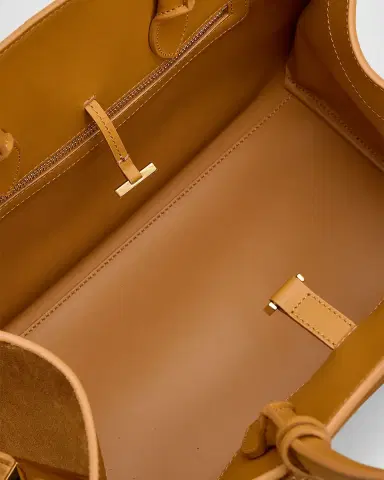 Ferragamo Hug Medium Suede Handbag | Thumbnail 8 Ferragamo Hug Medium Suede Handbag | Thumbnail 8