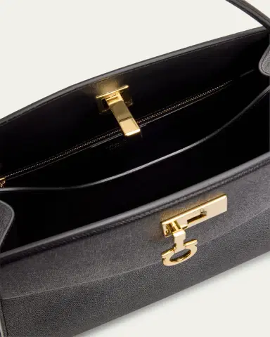 Ferragamo New Studio Box Medium Top Handle Bag | Thumbnail 4 Ferragamo New Studio Box Medium Top Handle Bag | Thumbnail 4