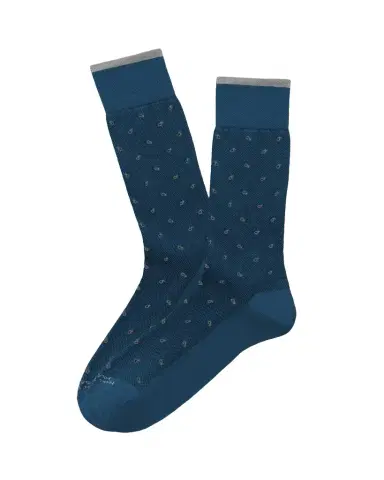 Marcoliani Men's Modal-Blend Paisley Crew Socks | Thumbnail 1 Marcoliani Men's Modal-Blend Paisley Crew Socks | Thumbnail 1