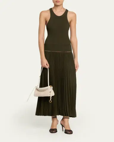 Alaïa Le Click Shaved Shearling Small East-West Shoulder Bag | Thumbnail 5