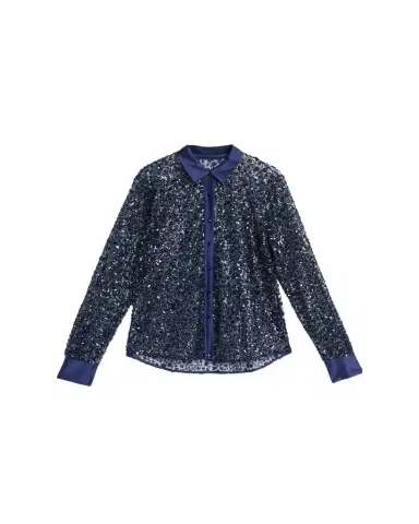 PRABAL GURUNG Sequined Tulle Slim-Fit Button-Down Shirt | Thumbnail 1