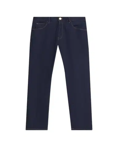Giorgio Armani Men's Dark-Wash Denim Straight-Leg Jeans | Thumbnail 1