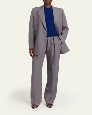 Jil Sander Side Slits Double-Breasted Blazer Jacket | Thumbnail 2 Jil Sander Side Slits Double-Breasted Blazer Jacket | Thumbnail 2