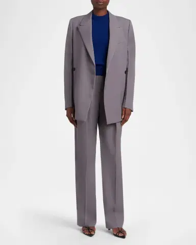 Jil Sander Side Slits Double-Breasted Blazer Jacket | Thumbnail 6 Jil Sander Side Slits Double-Breasted Blazer Jacket | Thumbnail 6