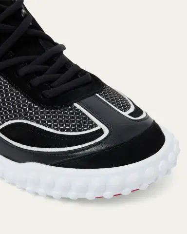 Christian Louboutin Mara Mixed Leather Runner Sneakers | Thumbnail 3 Christian Louboutin Mara Mixed Leather Runner Sneakers | Thumbnail 3